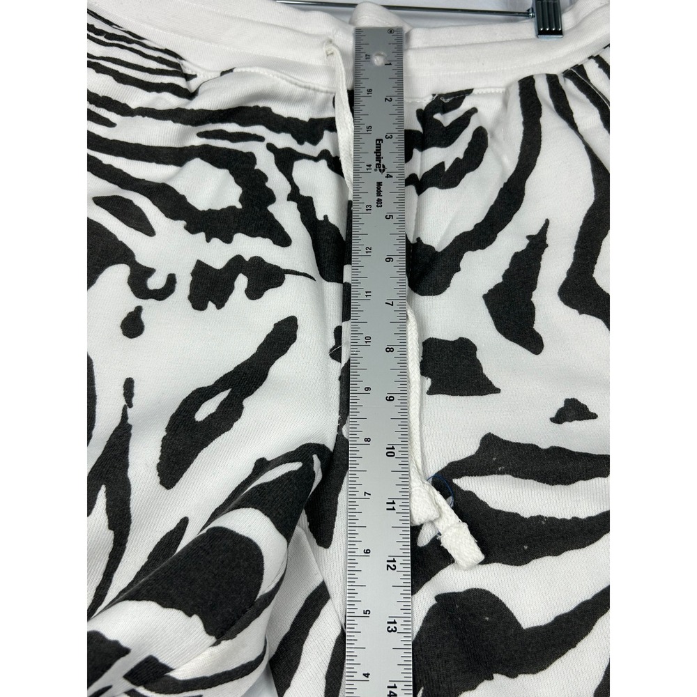 Rocawear Mens Fleece Jogger Pants Medium White Black Swirl Zebra Print NWT - Picture 6 of 8